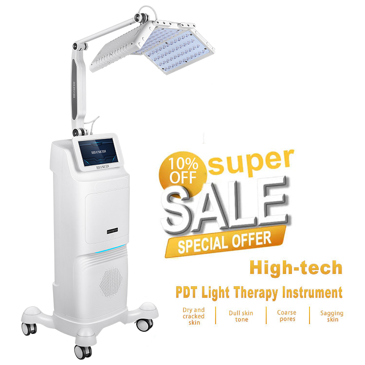 180 Degree Photodynamic Therapy LED Photon Beauty Skin Tightening Collagen Rebuilding Redness Removal 5 Colors Wavelength Anti-aging PDT Device