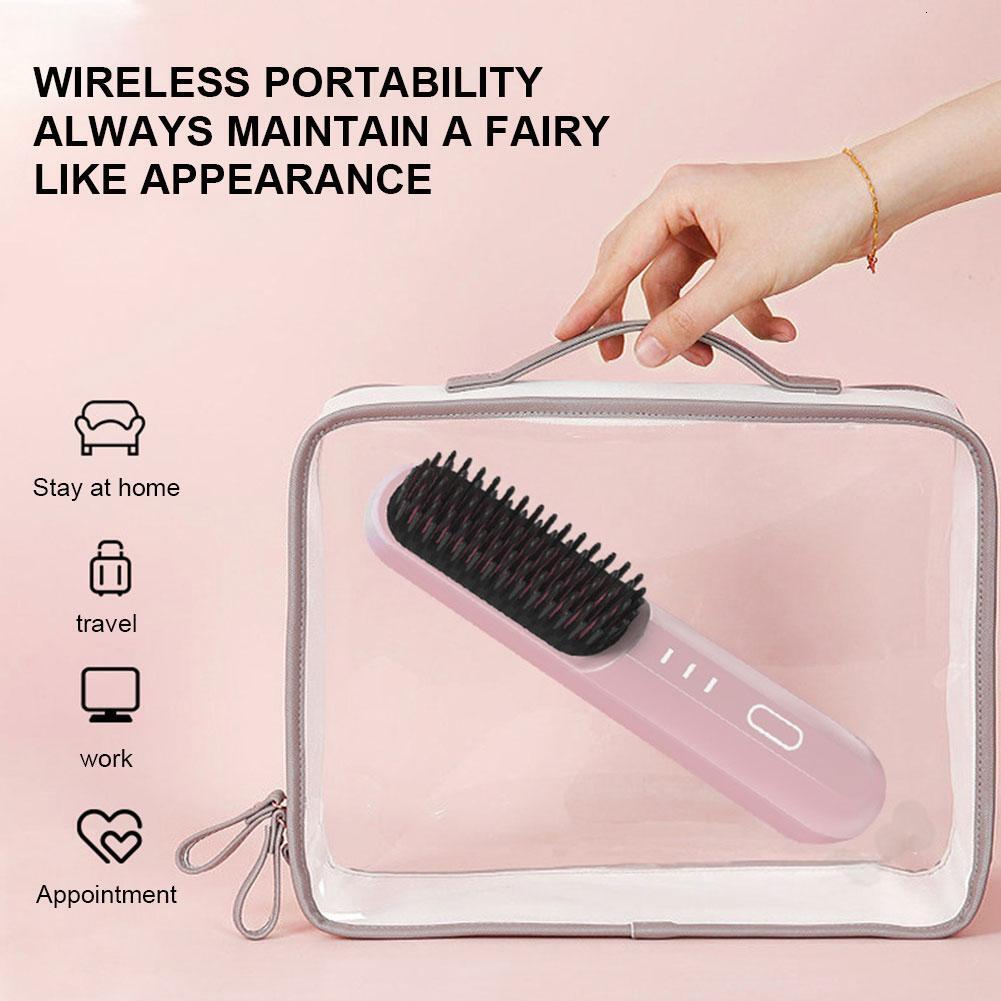 Lazy Straight CombHair Straightener Negative Ion Portable Shape Clip Comb Curling Iron Short Hair Accessories Fluffy Care F628-40