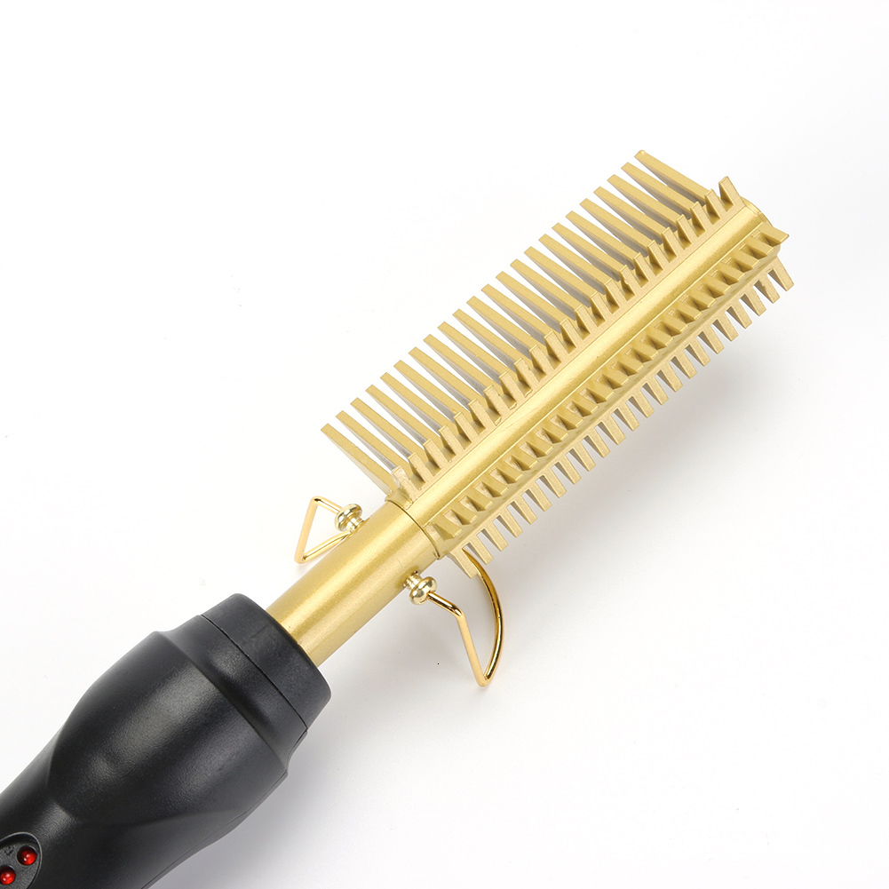 Straightener Curler Electric Hot Comb Hair Smooth Iron Straightening Brush F628-20