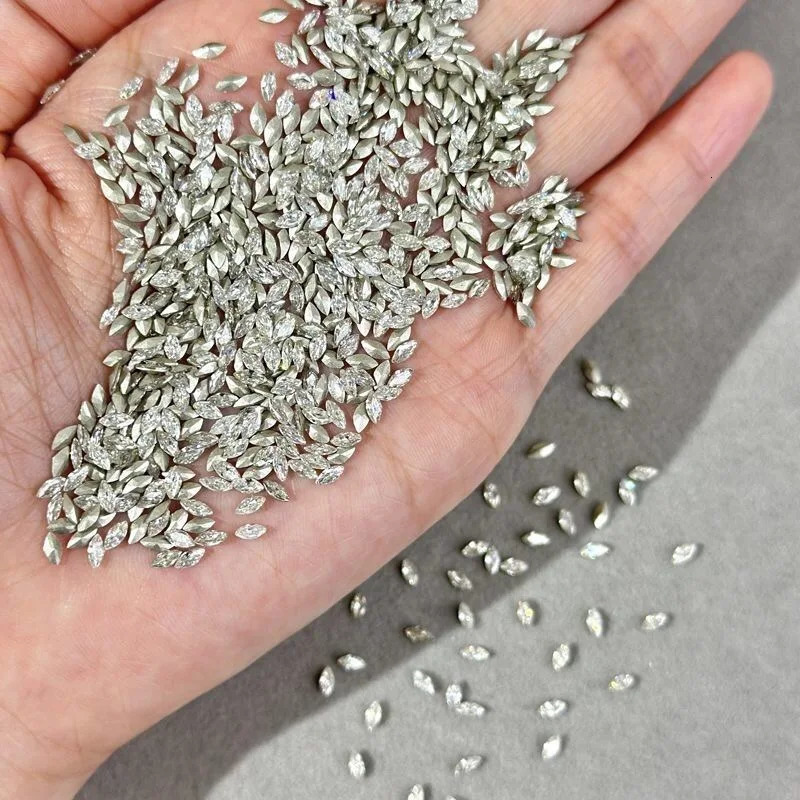 30/100Pcs Pointed Bottom 1.5xm Mini Horse Eye Nail Art Rhinestone Flash High Quality Zircon Crystal 3D Manicure DIY Decoration 240627