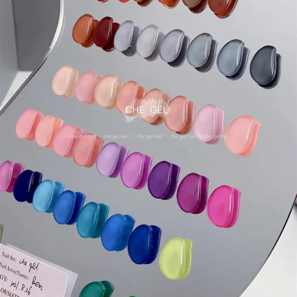 Manicure Display Racks Glass Color Card Easy To Color Display Tray Mixed Paint Board Nail Art Display Rack Acrylic Color Plate 240627