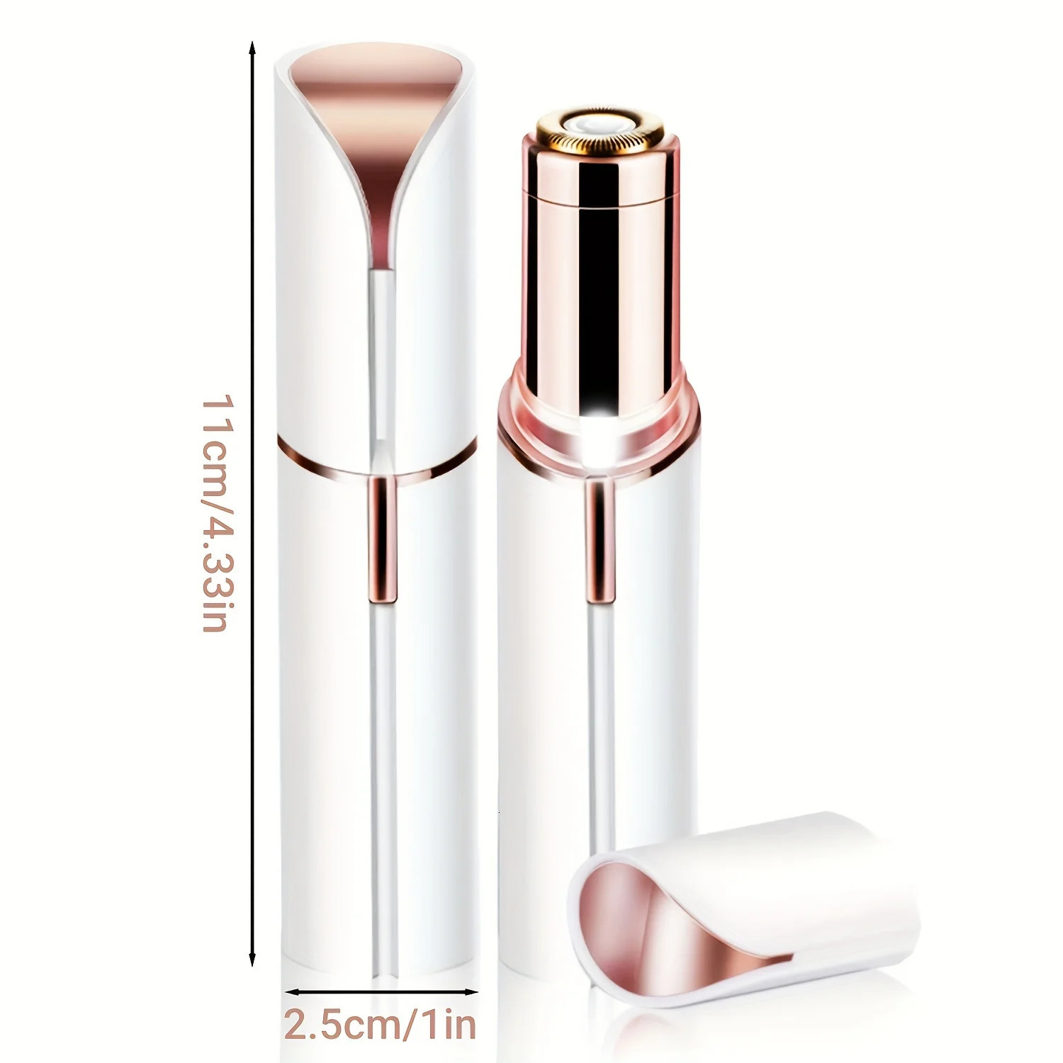 Touch Womens Painless Hair Remover Blush Portable Lady Shaver Rechargeable Body Hair Remover for Face Belly Peach Fuzz 240627