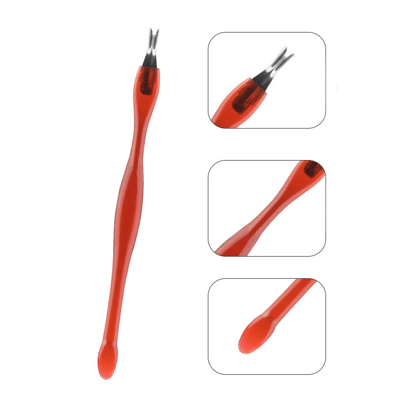 10Pcs Dead Skin r Nail Art Fork Cuticle r Nipper Pusher Trimmer Stainless Steel Pedicure Nails Care Nail Tools 240627