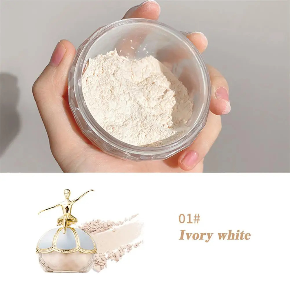 20g Air Sensitive Ballet Makeup Loose Setting Powder Long-lasting Oil Control Coverage Shimmer Matte Face Base Foundation 240627