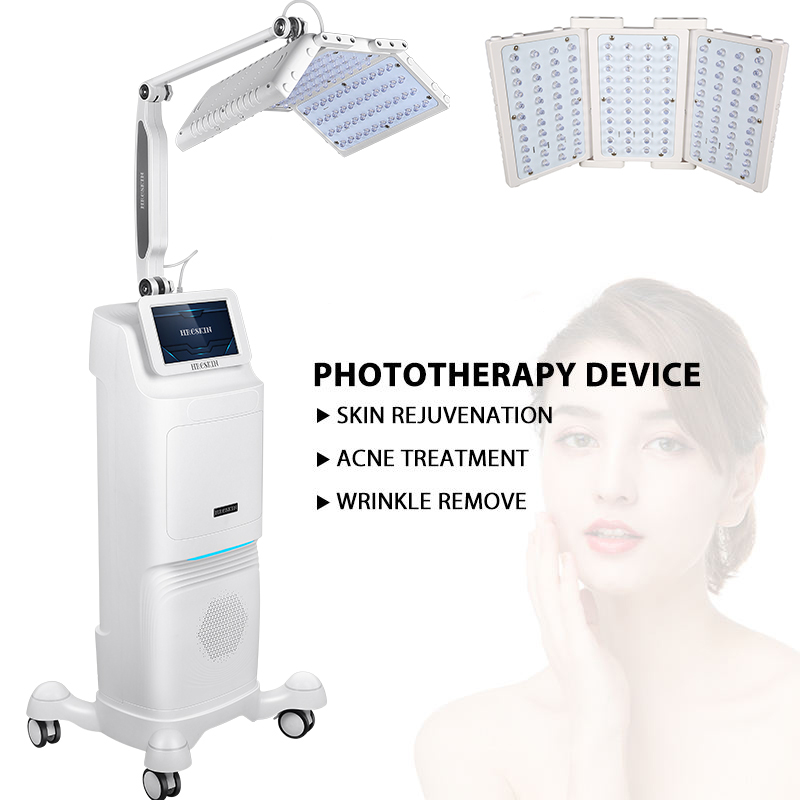 180 Degree Photodynamic Therapy LED Photon Beauty Skin Tightening Collagen Rebuilding Redness Removal 5 Colors Wavelength Anti-aging PDT Device