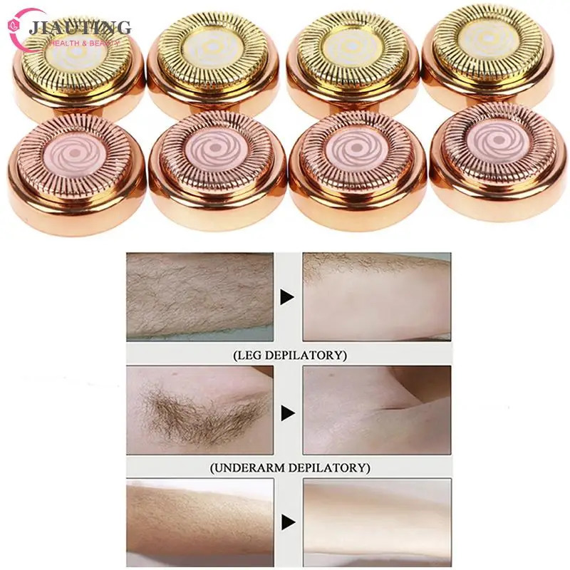 14Pcsset Facial Hair Removal Replace Blade Heads Hair Removal Blade for Womens Painless Epilator 240627