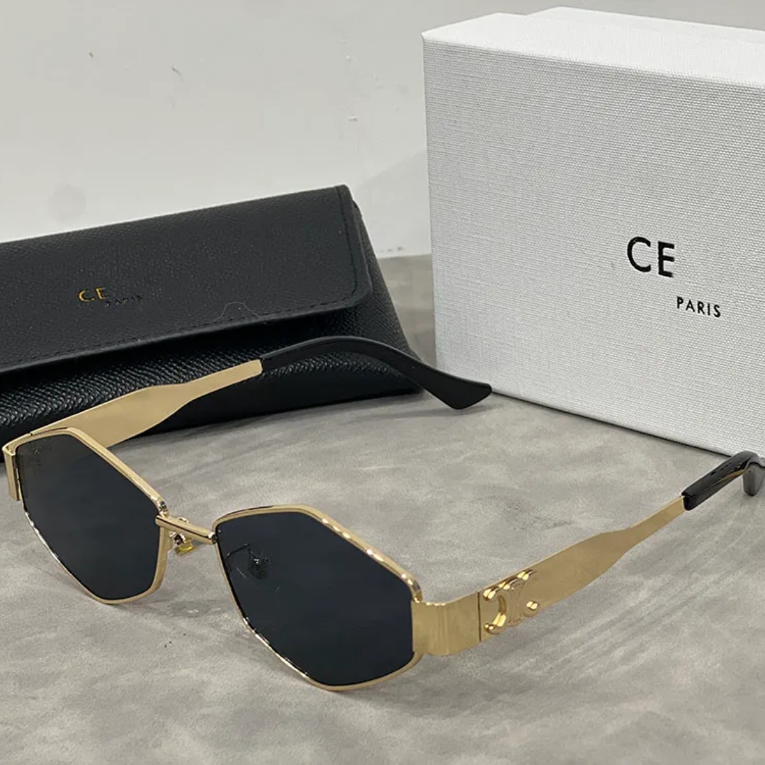 CL40254U Luxury Designer Sunglasses Mens Women Senior Irregular Metal Frame Eyewear Fashion Small round frame cat-eye sunglasses