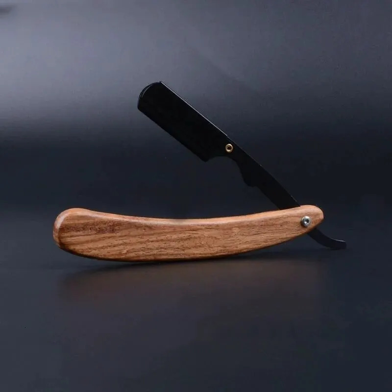 Beard Shaver Rosewood Fold Stainless Steel Beard Shaver Shave The Face Portable Folding Shaver For Men i240627