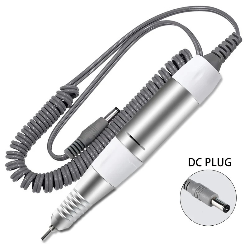 Electric Nail Drill Pen Handle File Polish Grind Machine Handpiece Manicure Pedicure Tool DC 3 PIN PLUG Nail Drill Accessories 240627