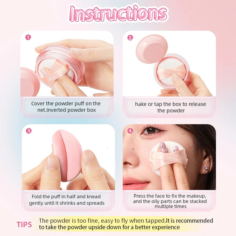 Jelly Loose Powder Oil Control Waterproof Makeup Oil-control Longlasting Lightweight Breathable and Sweatproof For All Ski 240627