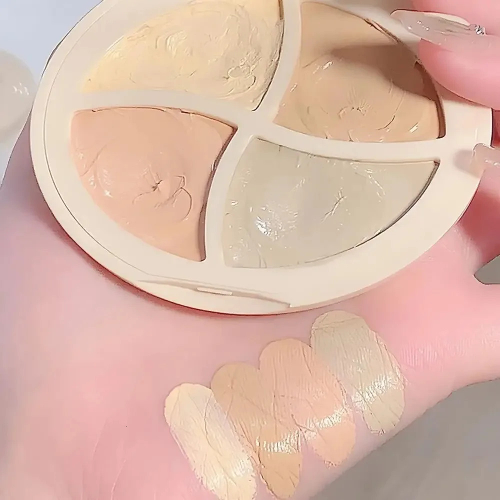 Four Color Face Concealer Makeup Palette Brighten Modify Complexion Coverage Spot Dark Circle Foundation Cream Cosmetic 240627
