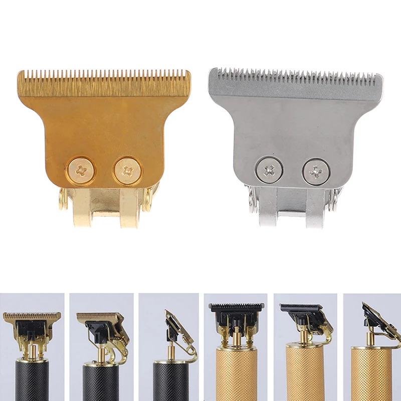 1pcs T-Shaped Hair Clipper Blade With Stand T9 Blade Trimmer Replacement Clipper Head 240627