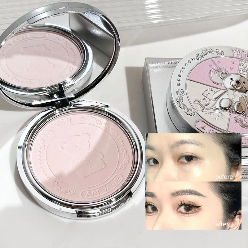 3 Color Natural Pink Loose Powder Oil Control Waterproof Mineral Face Pressed Makeup Powder Cosmetic Long Lasting Setting Powder 240627
