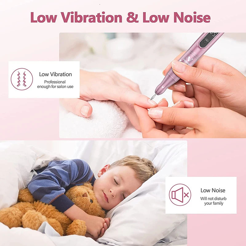 35000RPM Electric Nail Drill Machine For Manicure With LED Display Milling Cutter For Gel Polishing Nail Drill Pen Nail Salon 240627