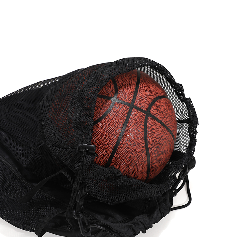 Drawstring Basketball Backpack For Boys, Foldable Soccer Backpack Gym Bag Sackpack Sports Sack With Detachable Ball Mesh Bag For