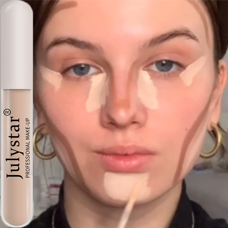 Liquid Concealer Stick Waterproof Full Coverage Concealer Long Lasting Cover Acne Dark Circles Smooth Moisturizing Face Makeup
