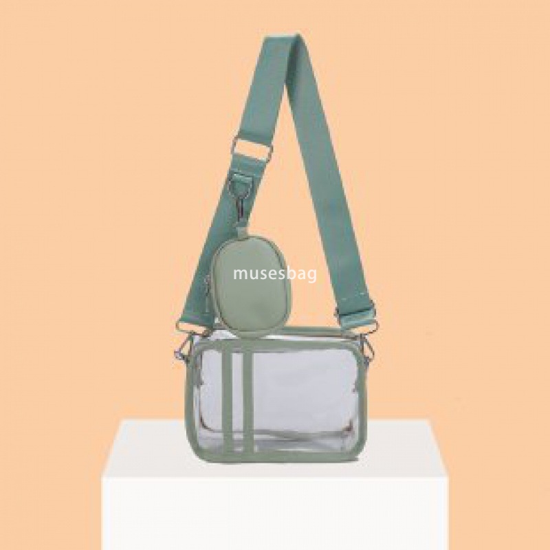 Fashion Women's Designer New PVC Knitted Colorful Shoulder Strap Diagonal Strap Bag Small Zero Wallet Korean Multi functional Small Square Bag Si