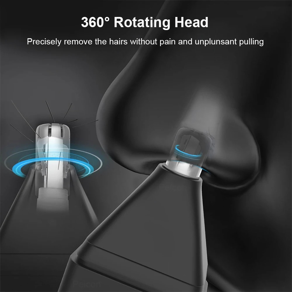 Nose Hair Trimmer Rechargeable Trimmer for Men Nose Hair Removal Painless Nose Trimmer for Ears Electric Nose Hair Clipper 240627