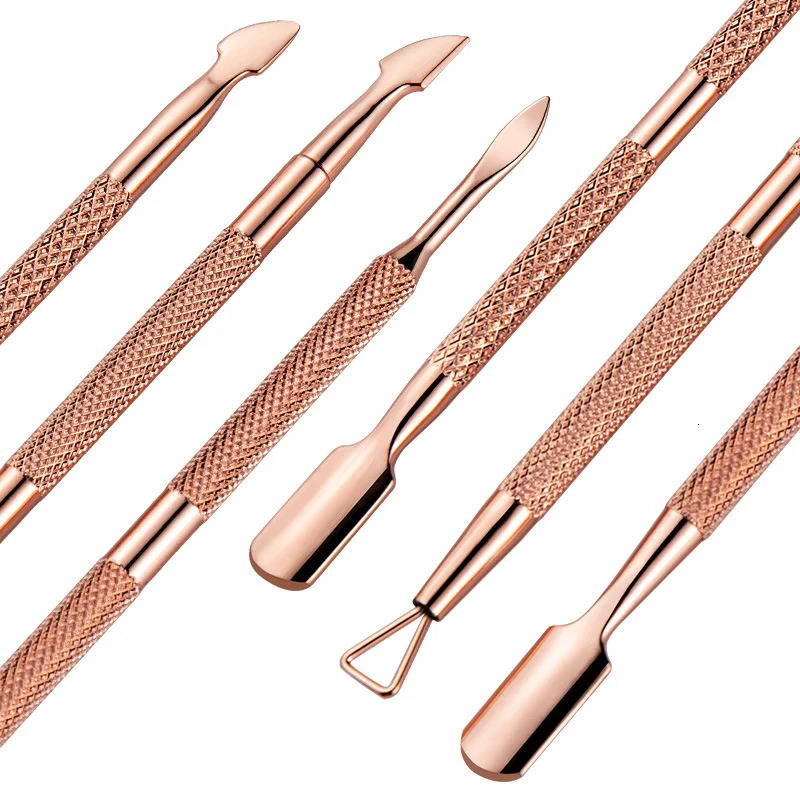 Double-ended Stainless Steel Cuticle Pusher Dead Skin Push r For Pedicure Manicure Nail Art Cleaner Tool 240627
