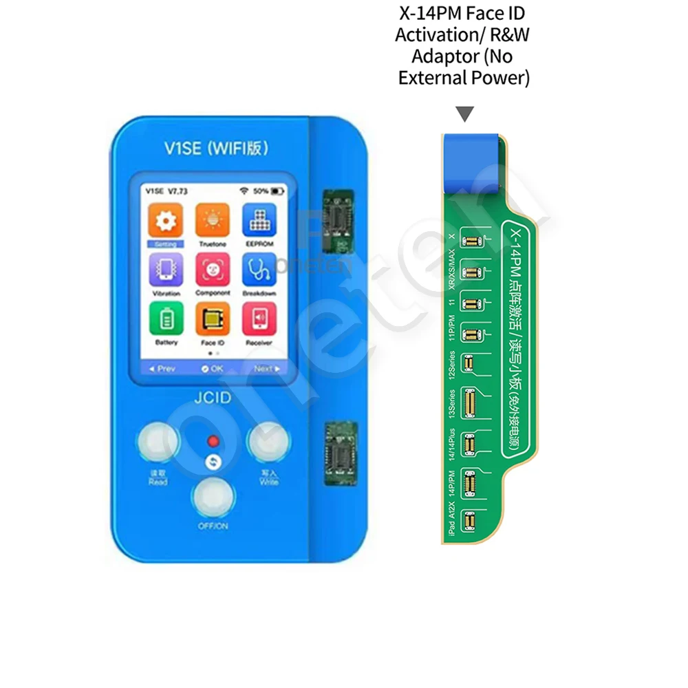 JC JCID V1SE True Tone Programmer Batteries Face ID Dot Matrix Photosensitive Kit For iPhone 7-14PM Reading Writing Repair Tool