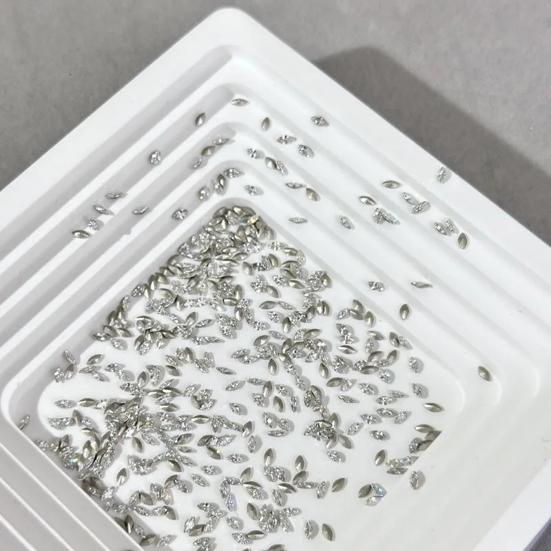 30/100Pcs Pointed Bottom 1.5xm Mini Horse Eye Nail Art Rhinestone Flash High Quality Zircon Crystal 3D Manicure DIY Decoration 240627