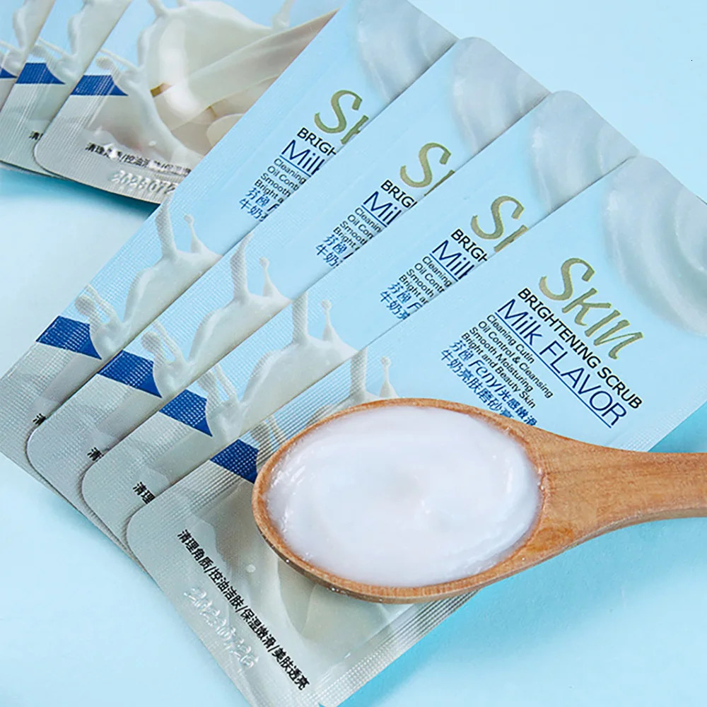 FENYI 15pcs Shea Butter Body Scrub Face Exfoliating Peach Extract Deep Cleansing Moisturizer Soft Whitening Skin Care Body Care 240627