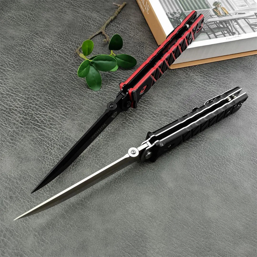 2Models Tactical RUSSIA-HOKC Noks Finka Rocket Folding Knife 440c steel blade G10 handle Knives survival outdoor camping self-defense tools