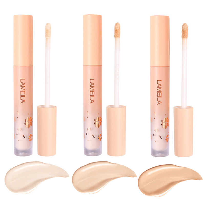 Face Concealer Long Lasting Cover Dark Circles Acne Pores Liquid Concealer Oil Control Shading Highlighter Face Makeup Cometics