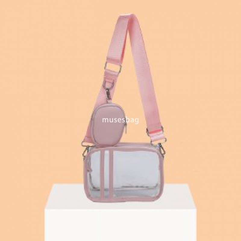 Fashion Women's Designer New PVC Knitted Colorful Shoulder Strap Diagonal Strap Bag Small Zero Wallet Korean Multi functional Small Square Bag Si