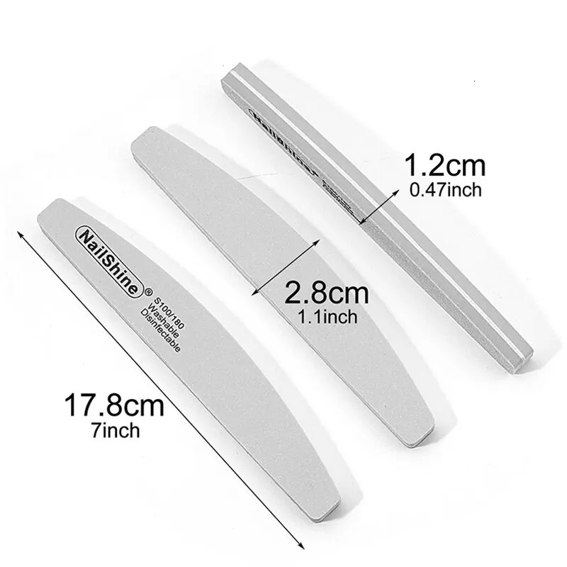 10pcs Double-sided Nail File Blocks Colorful Sponge Nail Polish Buffing Sanding Buffer Strips Polishing Pedicure Manicure Tools 240627