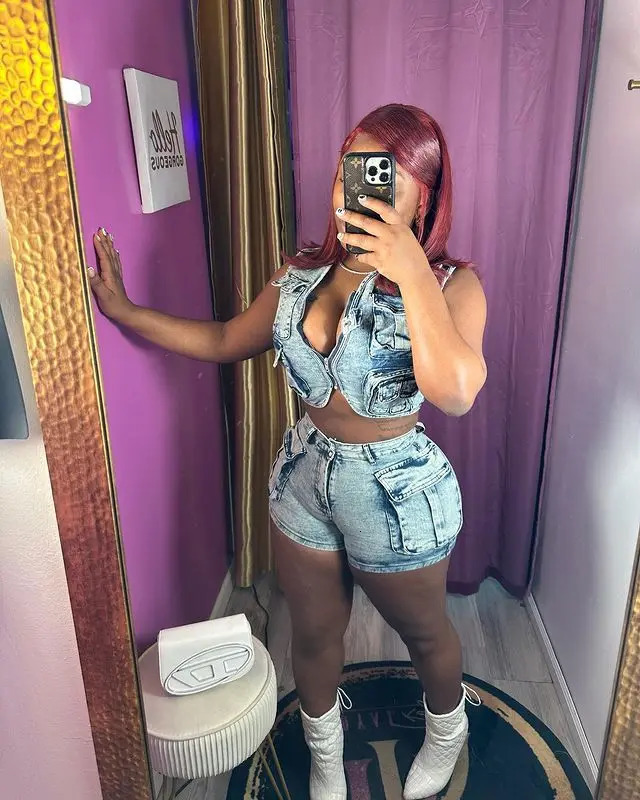 ANJAMANOR Multipocket Washed Denim Summer 2 Piece Outfit Set Women Streetwear Retro Jean Shorts and Crop Top Vest D73IE65 240627