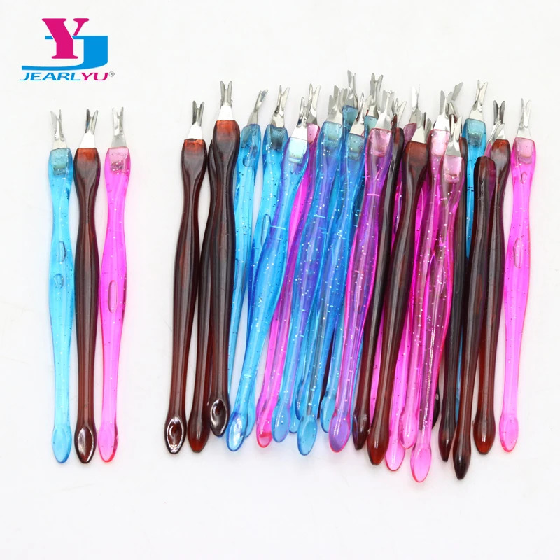 50/100 Pcs/Bag Scrape Dead Skin Push Fork Pedicure Nails Tools Cuticle r V-shaped Sharp Trim Barbs and Exfoliate Manicure 240627