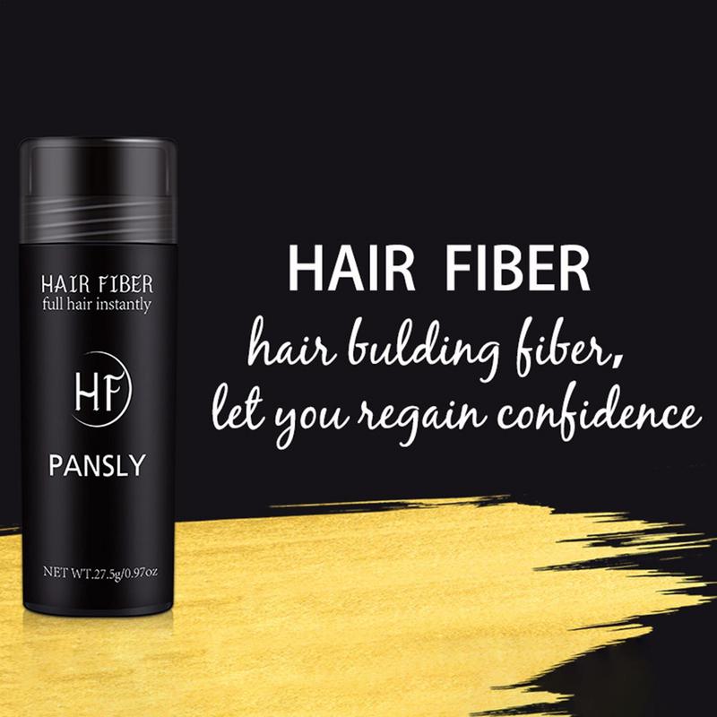 Natural Hair Fiber 27.5g Men Black Dense Hair Powder Hair Building Fibers Color Powder Instantly Thicken Thinning Hair For Men