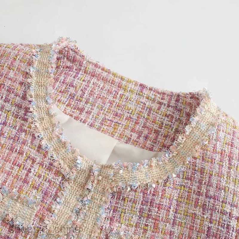 Women Jackets Coats Spring Monsoon Fashion New Small Fragrance Style Pattern Short Jacket Top Coat Women