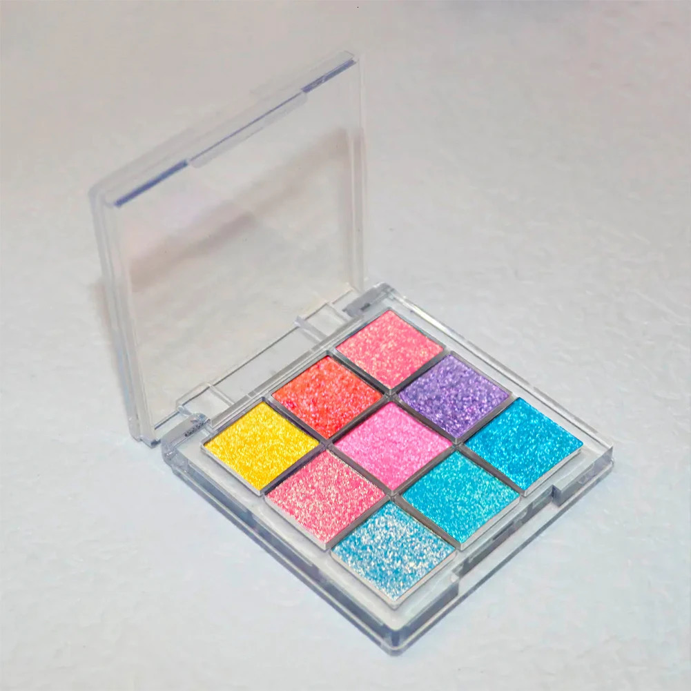 9 Color Vegan Multichrome Eyeshadow Palette Super Smooth Highly Pigment Duochrome Multichrome Eyeshadow 240624