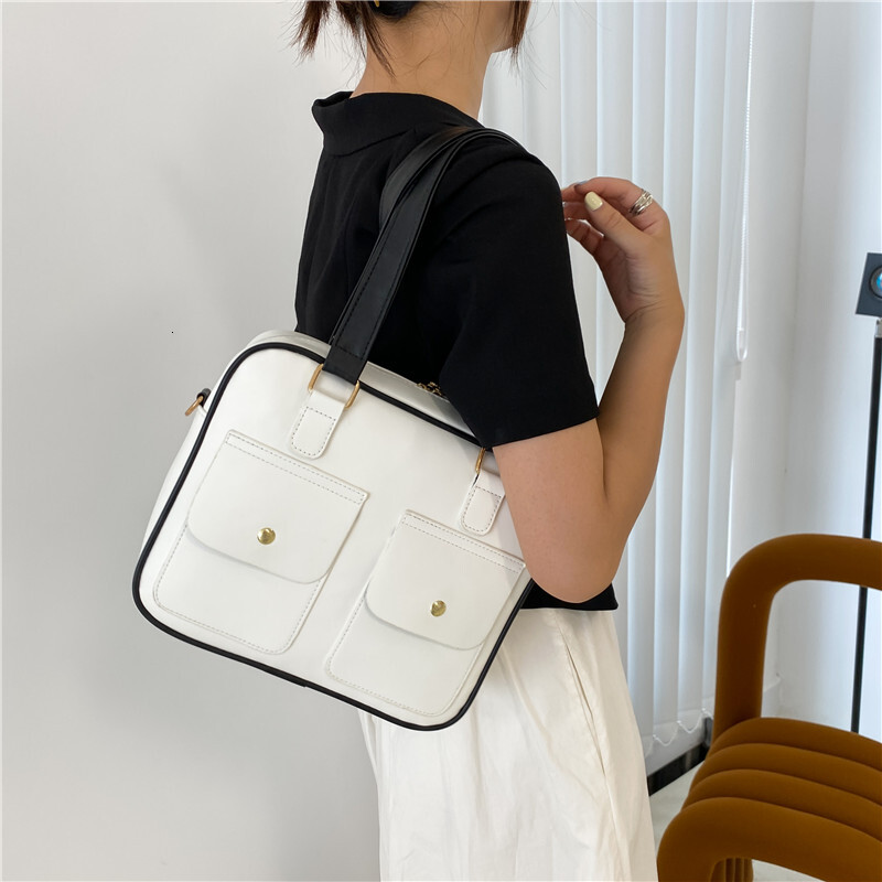 Casual Simple Women's Handbags Large Capacity Multiple Pockets Shoulder Bags Fashion Commute Lady Fiess Travel Bag 18.6 zhanyishengli