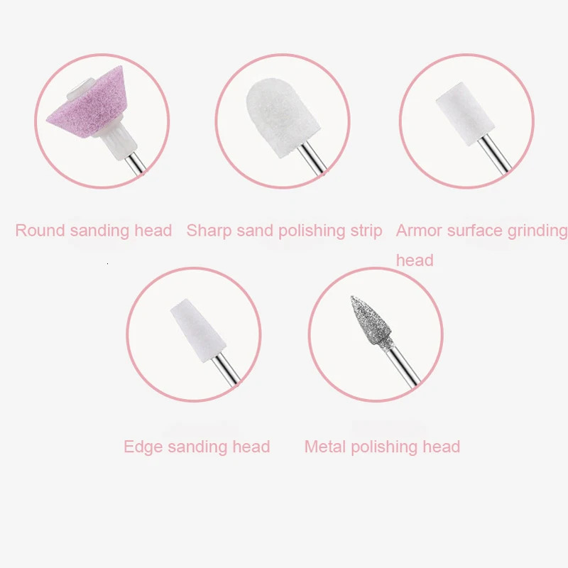 Professional Manicure Pedicure Kit Cordless Electric Nail File Set Nail Drill Machine Hand Foot Care Tool for Grind Trim Polish 240627