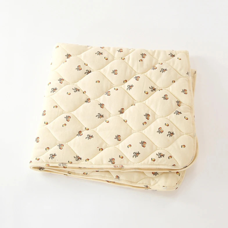 Autumn Winter Warm Print born Blanket Cotton Warm Baby Quilt 85*100cm 240627