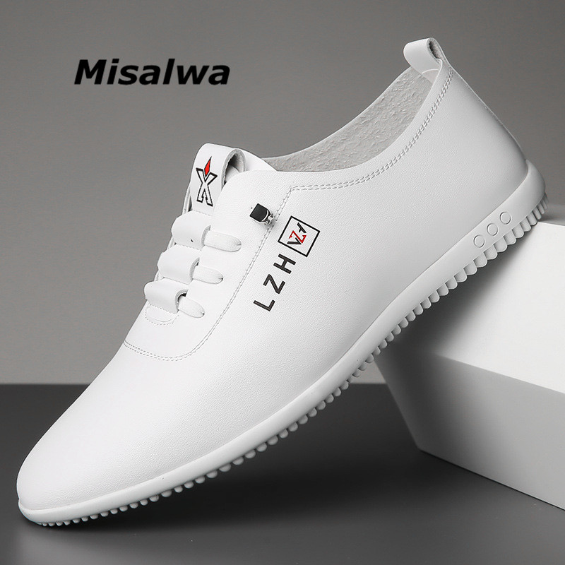 Misalwa Comfortable Men Flats Summer Men Shoes Daily White Men Loafers Casual Soft Men Moccasins