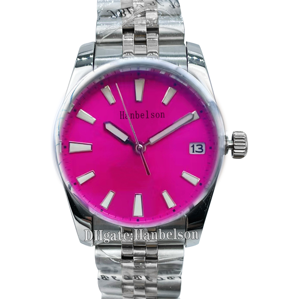 RED dial Ladies watches Wristwatch Quartz movement Diamond dial womens watches gift 36mm All steel strap clock