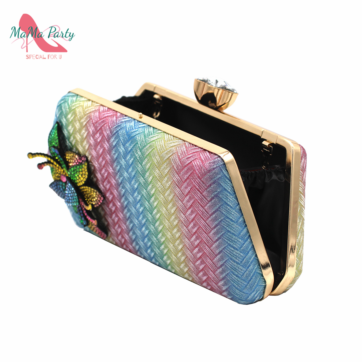 Italian Design Women Shoes And Bag To Match In Rainbow On Sale Special Price With Platform For Wedding