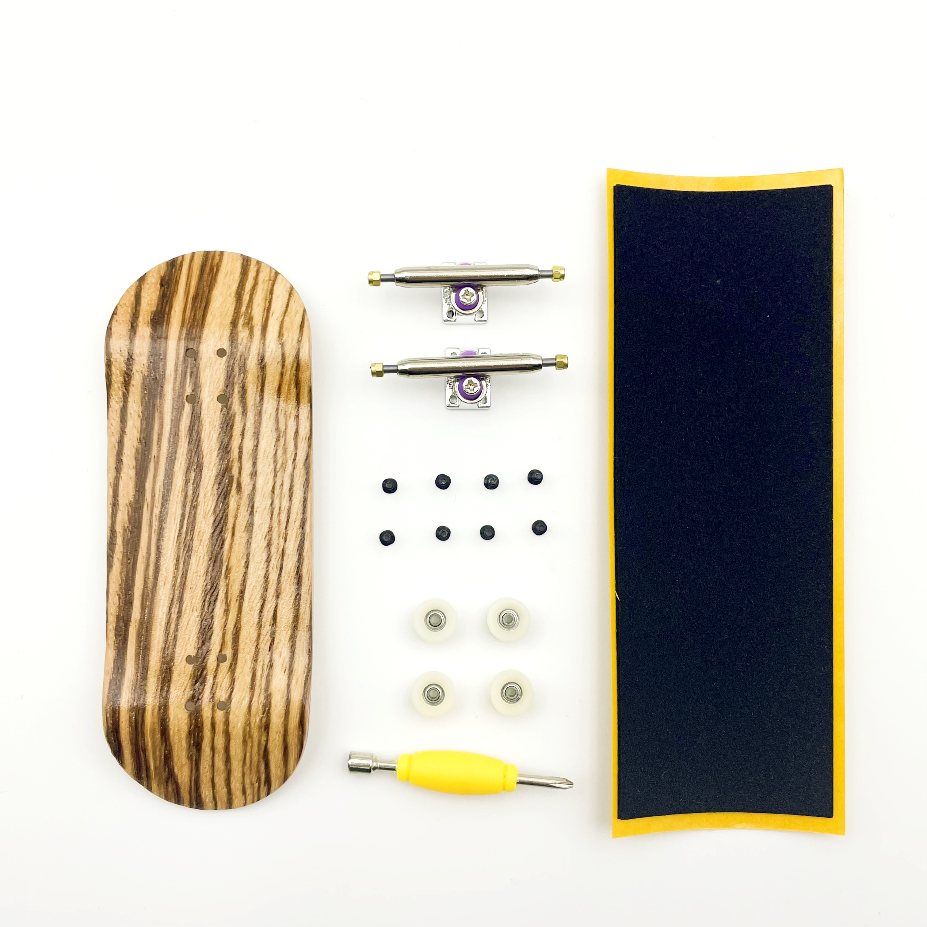 97*34mm Fingerboard Set Low Concave Handmade Deck Professional V2 Finger Skateboard Trucks ABEC 7 Bearing Urethane Wheels