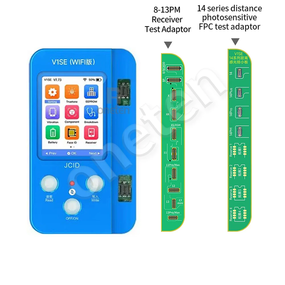 JC JCID V1SE True Tone Programmer Batteries Face ID Dot Matrix Photosensitive Kit For iPhone 7-14PM Reading Writing Repair Tool