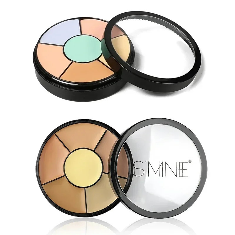 3/6-color Concealer Palette with/No Brush Cream Texture Moisturizer Concealer Modify Enhance Contours Lasting Makeup Waterproof 240627