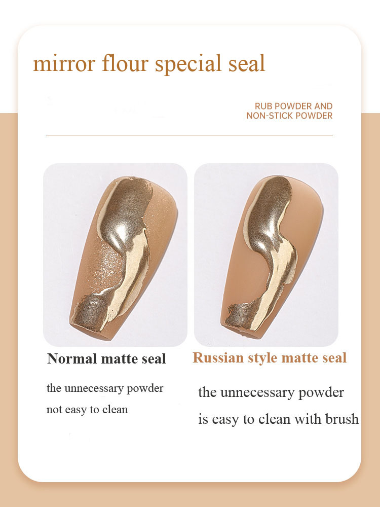 KANIU 15ml Russian Style Matte No Wipe Top Coat Gel Nails Magic Mirror Powder Special Frosted Seal Gel UV Nail Polish Manicure