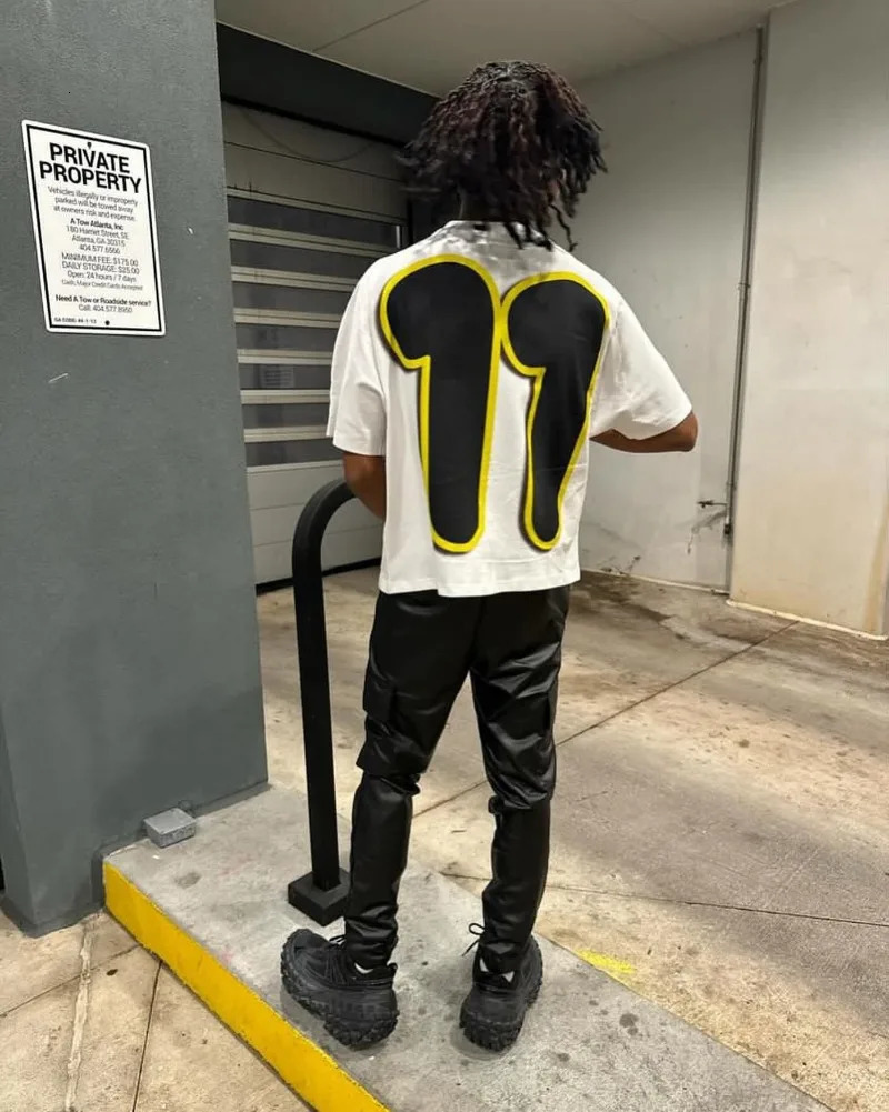 Y2K retro trendy Gothic versatile oversized prototype shortsleeved printed Tshirt mens street Harajuku casual loose top 240619