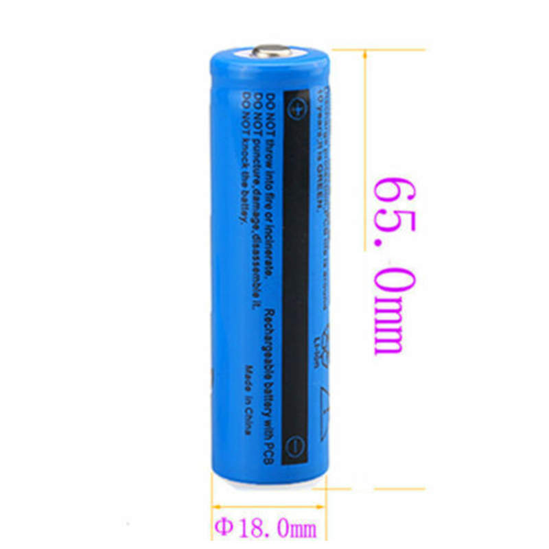 10PACK Li-ion Rechargeable 3000mAh Batteries 18650 button top Battery 3.7v 11.1W BRC Battery Not AAA or AA Battery for Flashlight Torch Laser