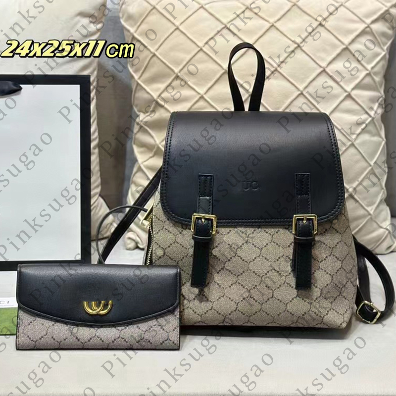 Pink sugao designer backpack tote bag shoulder bag purse travel bag high quality large capacity genuine leather handbags shopping bag 2pcs/set chaoka-230926-108