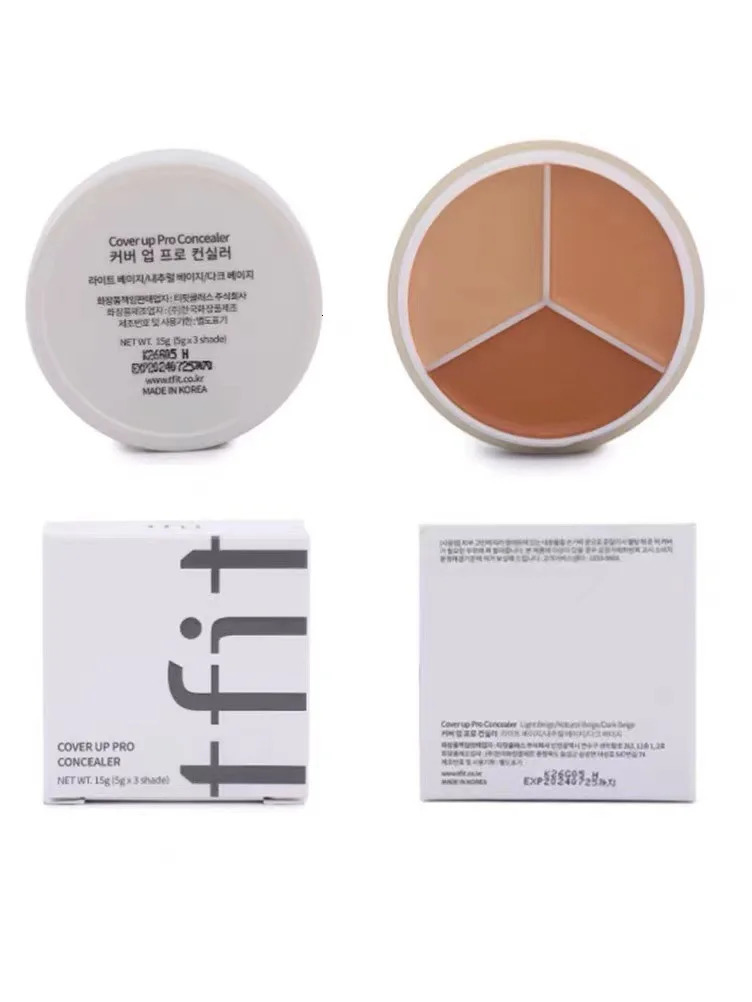 TFIT 3-color Concealer Palette Professional Makeup Conceal Cream for Face Eye Contour Dark Circles Corrector Korea Cosmetics 3g 240627