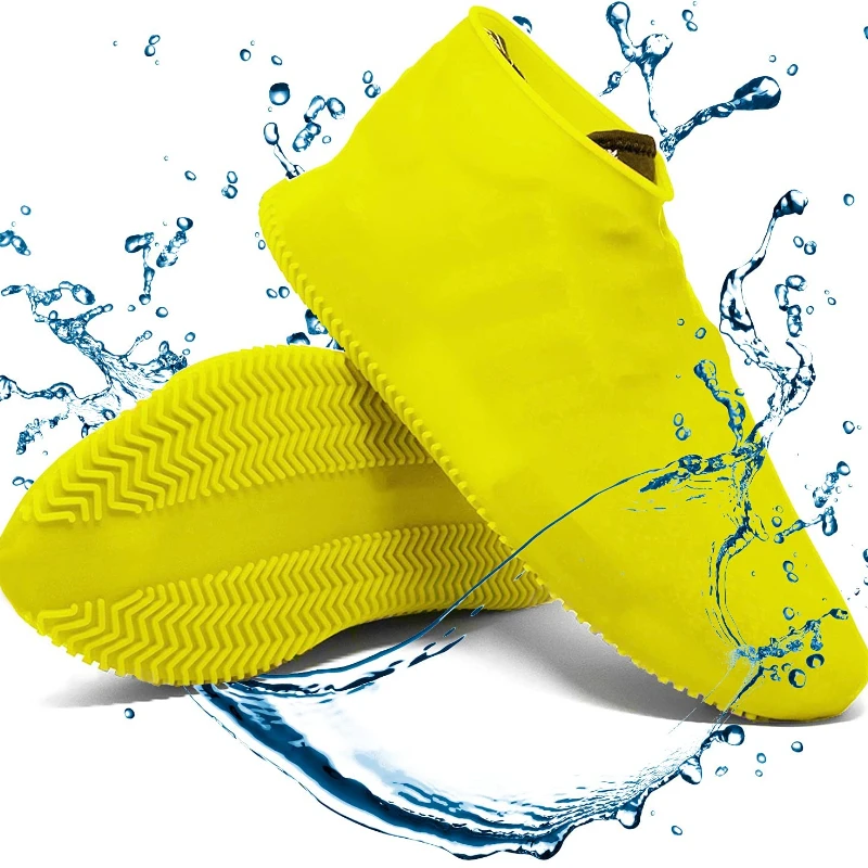 6 color Vintage Rubber Boot Reusable Waterproof Rain Shoes Cover Non-Slip Silicone Overshoes Boot Cover Unisex Shoes Accessories